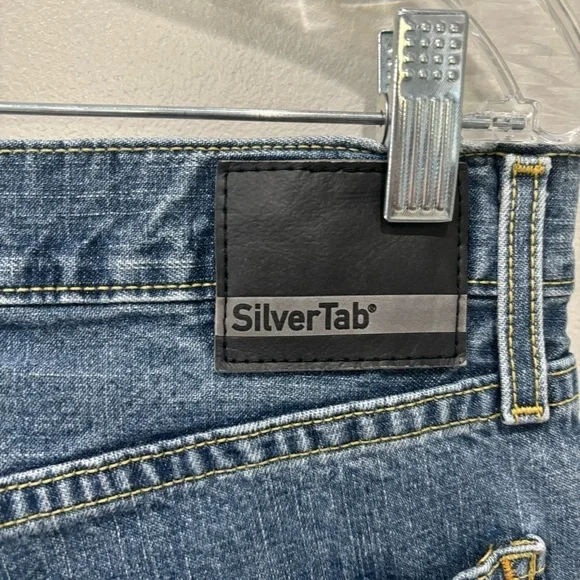 Vintage Levi’s Silvertab Baggy Cotton Jeans Men’s Size W36xL34 - Picture 5 of 11